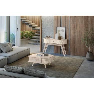 Imagem de Aparador Estoril + Mesa de Centro Indianápolis - Calacata Off White - 