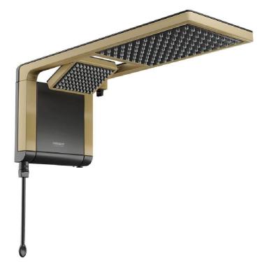 Imagem de Chuveiro Acqua Duo Black Matte Gold 220V 7800 Watts 7510168 Lorenzetti Chuveiro Acqua Duo B
