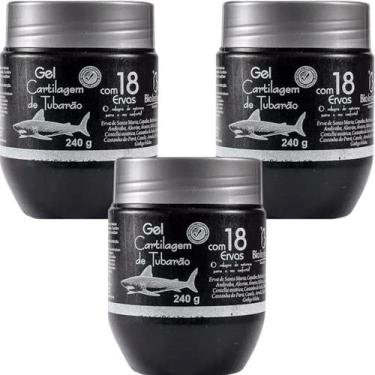 Imagem de 3 Gel Desodorante Massageador Bio Instinto Cartilagem de Tubarão 18 Er
