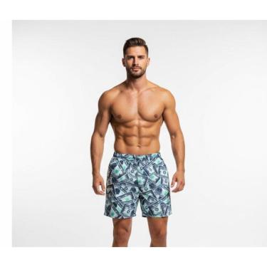 Imagem de Shorts Praia Tactel Estampado Pierry Lohan - ST09-Masculino