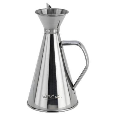 Imagem de Galheteiro em Aço Inox com Bico para Azeite Óleo Vinagre Mesa Posta Ja