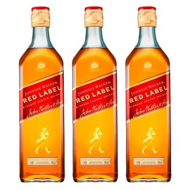 Imagem de Whisky Johnnie Walker Red Label 1 Litro 3 Unidades