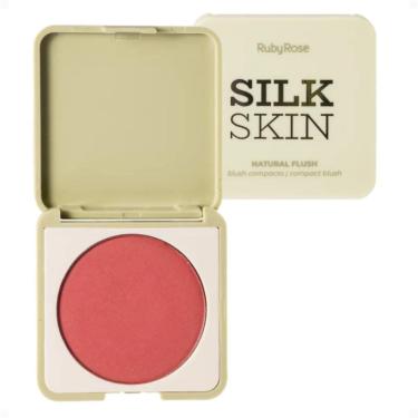 Imagem de Blush Compacto Ruby Rose Silk Skin Natural Flush Cherry Crush Hb-t1001-2
