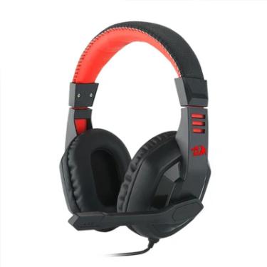 Imagem de Headset Gamer Redragon Ares 7.1, 40 mm, P2, PC ou Celular, Com Microfone, Preto e Verme...