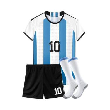 Imagem de Camisa De Futebol Infantil Masculina, Uniforme Esportivo Para Crianças