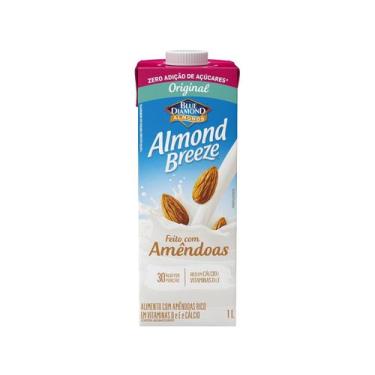 Imagem de Bebida Vegetal de Amêndoas Almond Breeze Original Zero Açúcar 1L, Orig