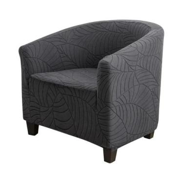 Imagem de Capa Elástica De Cor Sólida Para Poltrona Club, Protetor De Sofá Jacqu