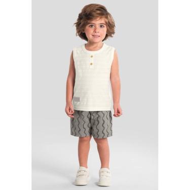 Imagem de Conjunto infantil menino listrado Mundi