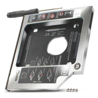 Imagem de Case Caddy para Hd Ssd Sata Gaveta Dvd compatível com Notebook Drivers