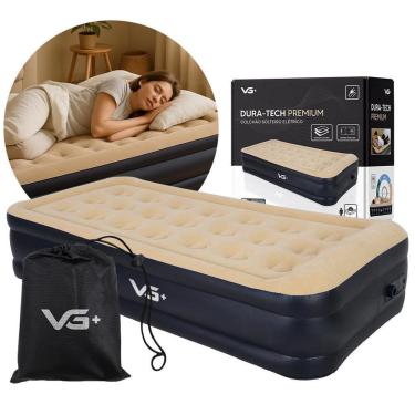 Imagem de Colchão Inflável Solteiro Dura Tech Premium Resistente Com Bomba Elétrica Embutida Vg Plus 220V-Unissex