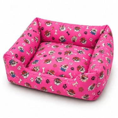 Imagem de Cama Para Cachorro E Gato Premium Caminha Pet Quadrada Com Ziper Estam