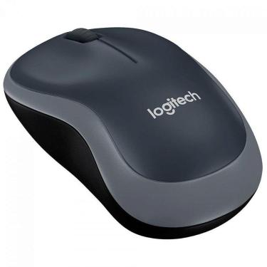 Imagem de Mouse Logitech M185, Sem Fio, 3 Botões, 1000DPI, USB, Cinza e Preto - Preto - Unissex -...