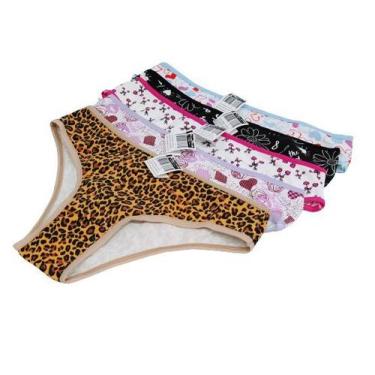 Imagem de Calcinha tanga sem cos algodão pop, M, Estampada