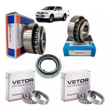 Imagem de Kit Rolamento Diferencial Traseiro L200 Outdoor 4x4 Retentor - KBC NTN