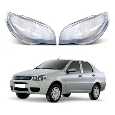 Imagem de Par Lente Farol Dianteiro Fiat Siena 1.0 2004 A 2012 - RF
