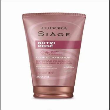 Imagem de Condicionador Nutrição e Reparação 200ml Eudora Siàge Nutri Rosé Vegano Anti-Tesoura