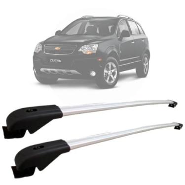 Imagem de Rack De Teto Travessa Chevrolet Captiva 2006 a 2018 Alumínio MN-324 Pr