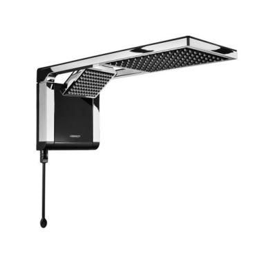 Imagem de Chuveiro Lorenzetti Acqua Duo Eletrônico Preto/Cromado, 220V