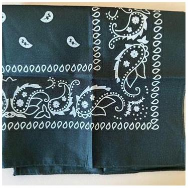 Imagem de Bandana Colorida com Estampa de Arabescos  55x55 cm - Pistache Acessór