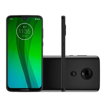 Imagem de Smartphone Motorola G7 64GB Ônix 4G - 4GB RAM Tela 6,24 Câm. Dupla + C