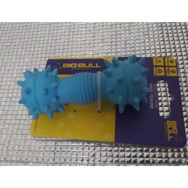 Imagem de Mordedor Brinquedo Haltere Pequeno Big Bull Porte Pequeno, Azul