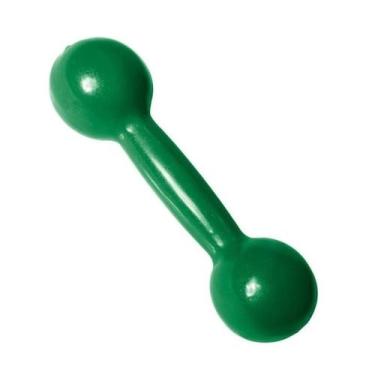 Imagem de Halteres Peso Emborrachado Unibrás Bola 5kg Unidade, Verde, Único, Hom
