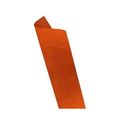 Imagem de Kit 4 Placas E.V.A Laranja Com Brilho - 40cmX60cm LEOARTE