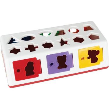 Imagem de Brinquedo Educativo Caixa-Encaixa com 18 Peças e 6 Chaves Misteriosas a Partir de 1 Ano Estrela