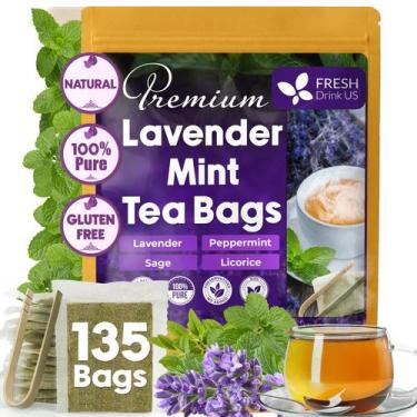 Imagem de Sachês de chá FRESHDRINKUS Premium Blend de Lavanda e Hortelã 135 un.