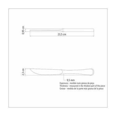 Imagem de Kit 6 Facas para Churrasco Tramontina Monaco em Aço Inox