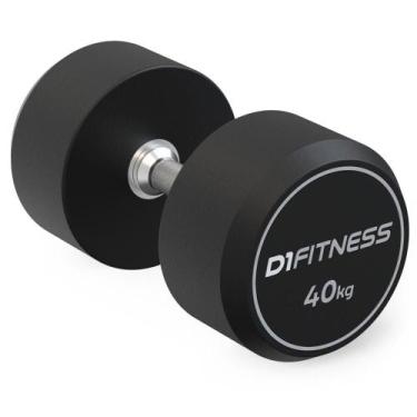 Imagem de Dumbbell Rubber Elite - D1 Fitness, 40kg