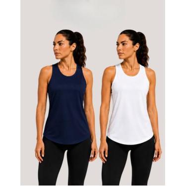 Imagem de Kit 2 Regata Blusa Feminina Dry Fit Leve Academia Treino Tamanho:GCor: