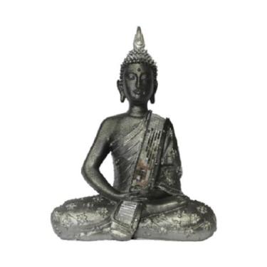 Imagem de Buda Tibetano Com Espelhos Meditando - Fx021 - Casa Bonita Presentes