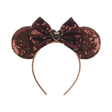 Imagem de Tiara De Orelhas De Rato Com Lantejoulas Para Meninas, Acessório De Ca