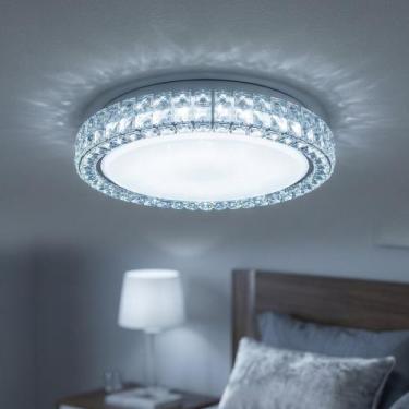 Imagem de Plafon Led Sagitta Redondo Efeito Cristal 12w Branco Frio - Opus