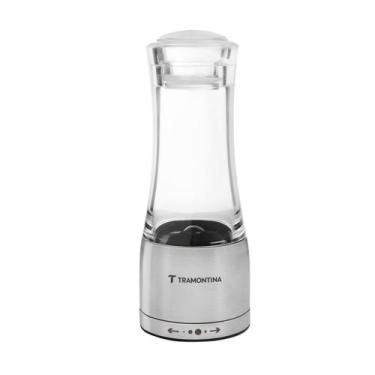 Imagem de Moedor para Sal e Pimenta Aço Inox e Acrílico com Moinho de Cerâmica R