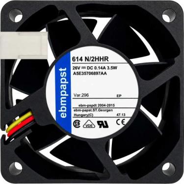 Imagem de Microventilador A5E35706897AA 26V 0.14A 3.5W 3L 3P 6025 B2 - ebm-papst