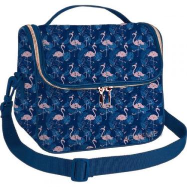 Imagem de Lancheira Tiracolo Academie Flamingo  Tilibra