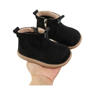 Imagem de Botas De Cano Baixo Em Suede Para Bebês Meninos E Meninas, Calçados Ca
