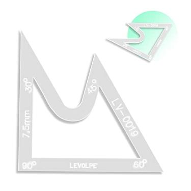 Imagem de Régua Gabarito Margem de Costura e Angulos 7,5cm Patchwork