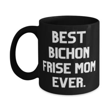 Imagem de Caneca Love Bichon Frise Dog 325 g 443 ml, Best Bichon Frise Mom Ever Presentes para Amigos, Presente de Amigos, Copo para Bichon Frise Dog