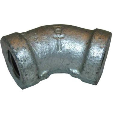 Imagem de LASCO 17-9611 1/8 polegada rosca de tubo fêmea galvanizado 45 graus Ell/Cotovelo