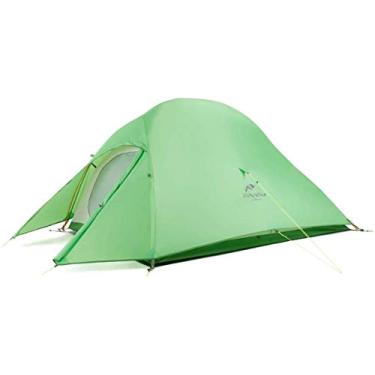 Imagem de Naturehike Cloud-Up 2 pessoas barraca de mochila leve com pegada – 20D 3 estação livre em pé domo acampamento caminhadas à prova d'água mochila tendas (210T Verde)