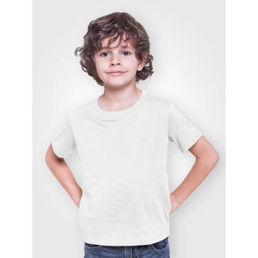 Imagem de Camiseta Infantil Menino Meia Manga Branco cmc1