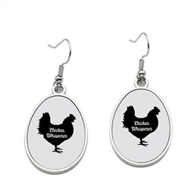 Imagem de Brinco Chicken Whisperer – Brincos com pingente de galinha para meninas – Presente de festa de aniversário dos namorados, Metal, Sem pedras preciosas
