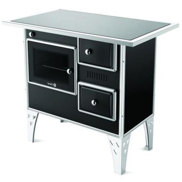 Imagem de Fogão A Lenha Nr1 Esquerdo Vitrocerâmico Preto