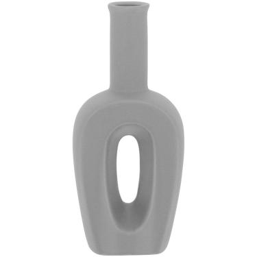 Imagem de BELLA GARRAFA DECORATIVA 25x11x6cm CERÂMICA CINZA