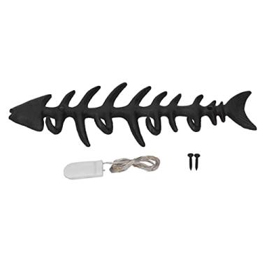 Imagem de Toalheiro de parede prateleira espinha de peixe estilo industrial personalidade retrô para bares de café