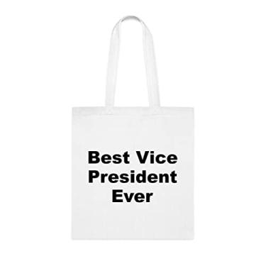 Imagem de Bolsa Tote Vice-Presidente, Bolsa Best Vice President Ever Tote Bag, Vice President Present, Vice-Presidente, Bolsa de Ombro Reutilizável, Bolsas Vice Presidente, Ideia de Presente