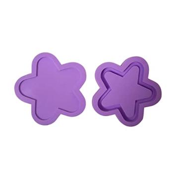Imagem de Confeitaria dos Moldes, R257 Molde de silicone estrela shaker chaveiro resina